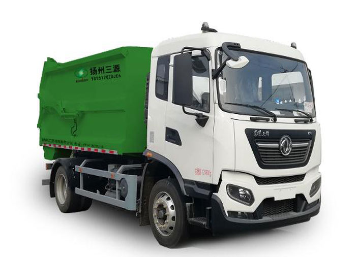What kind of sanitation garbage trucks are generally used in the community?